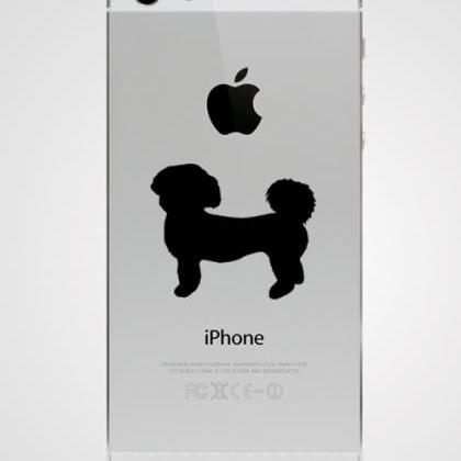 2x Shih Tzu Dog Paws Iphone Phone Laptop Car..
