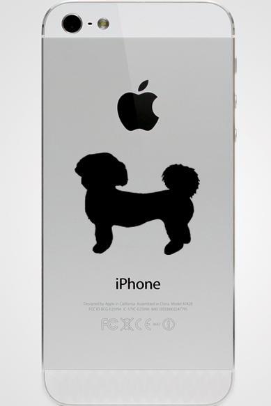 2x Shih Tzu Dog Paws iPhone Phone Laptop Car Window Wall Vinyl Decal Sticker